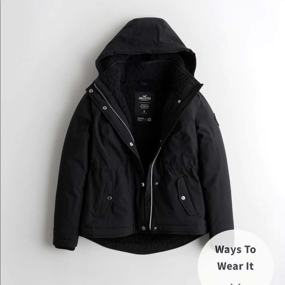 Hollister All Weather Jacket - Black - XS